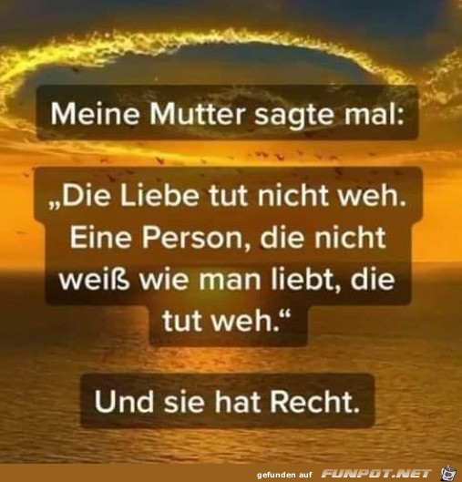 Die Liebe tut nicht weh