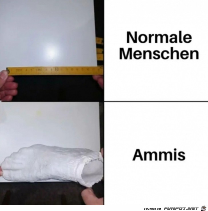 Wenn die Amis in Feet messen Wenn die Amis in Feet messen