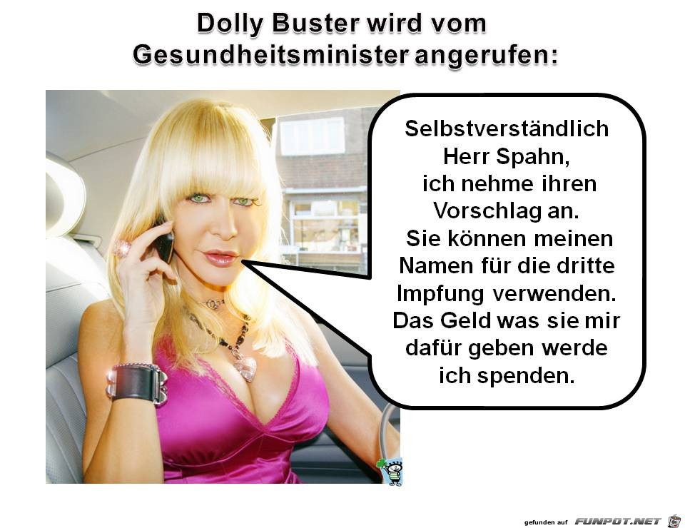 Dolly Buster kann auch reimen.