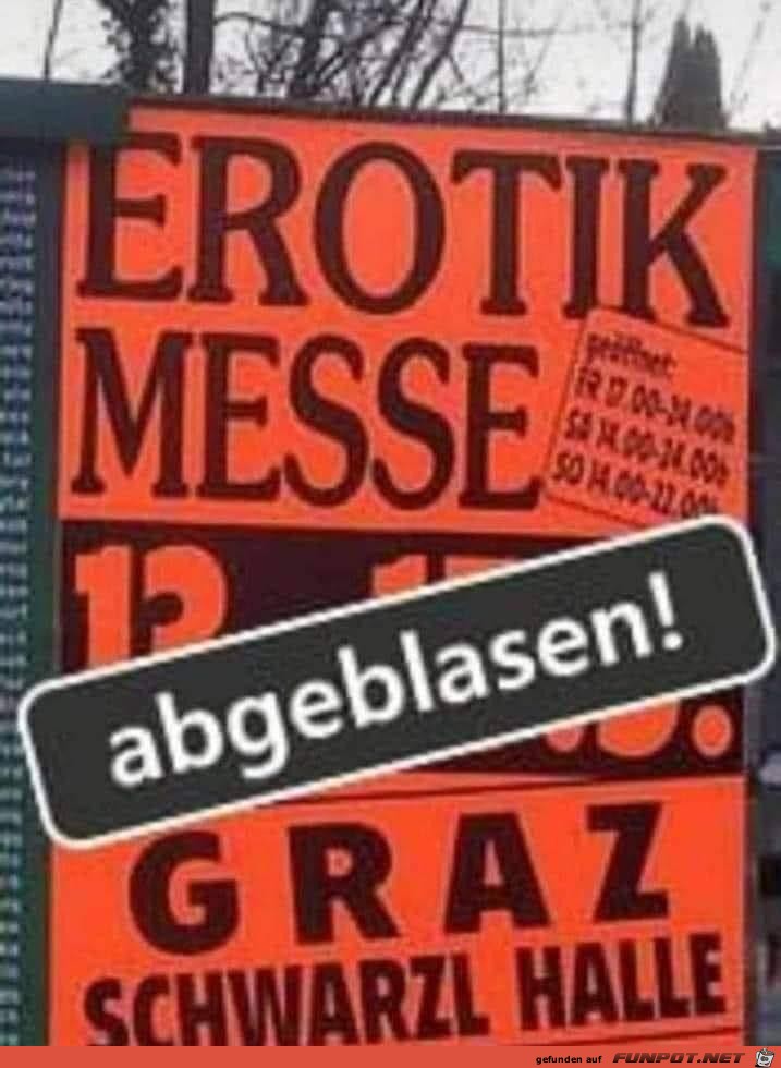 abgeblasen