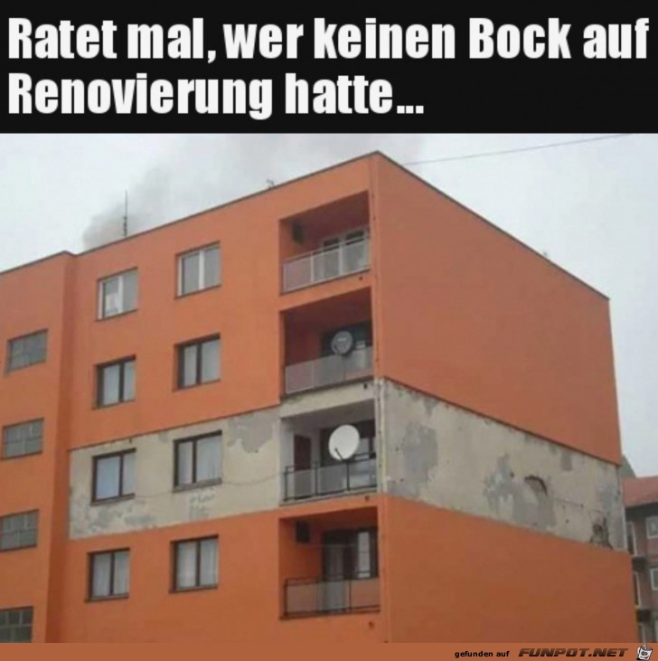 Kein Bock zum Renovieren