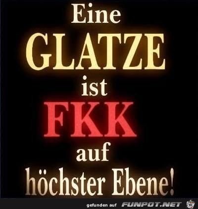 Eine Glatze