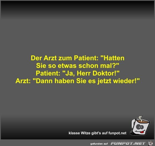 Der Arzt zum Patient