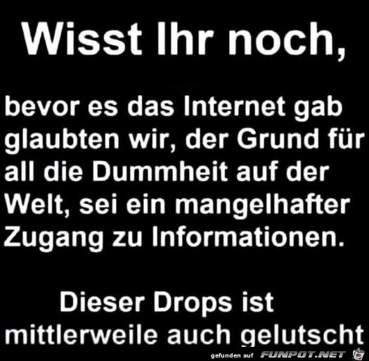 Bevor es das Internet gab