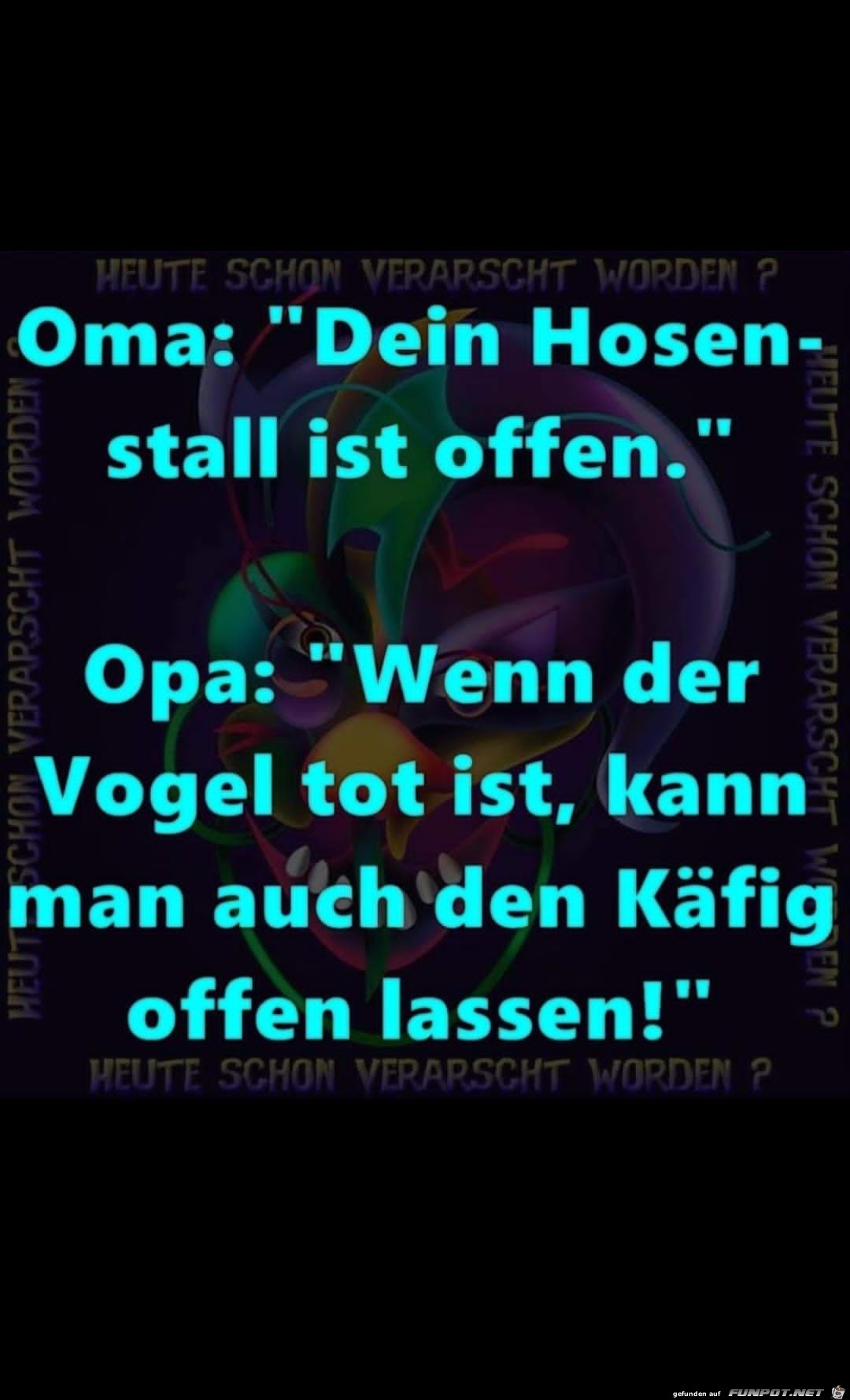 offener Hosenstall