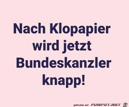 Kanzler wird knapp