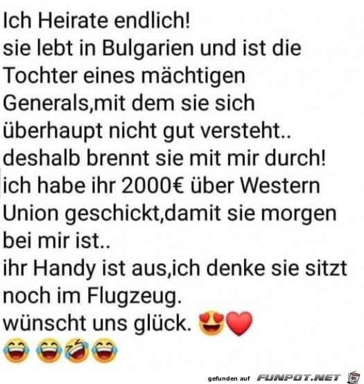 Die kommt nie