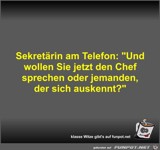 Sekretrin am Telefon