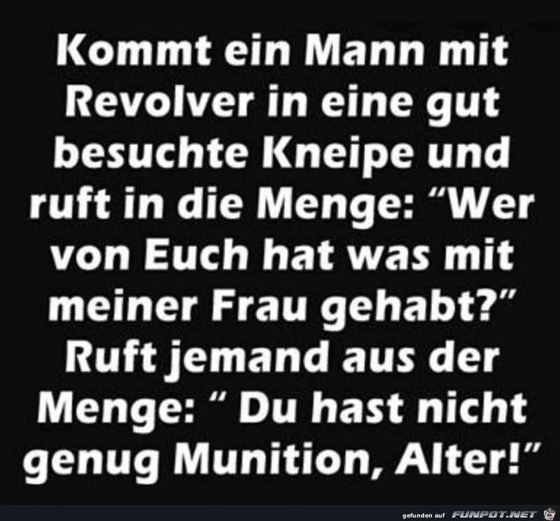 Nicht genug Munition