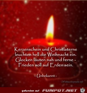 Kerzenschein und Christlaterne