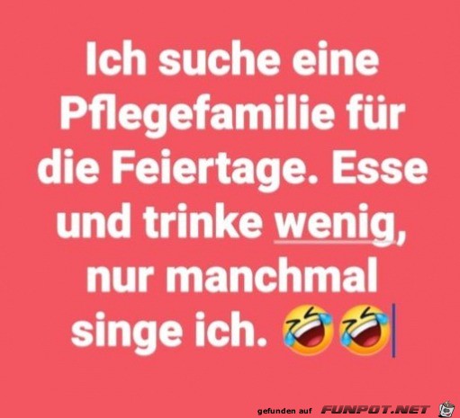 Suche Pflegefamilie