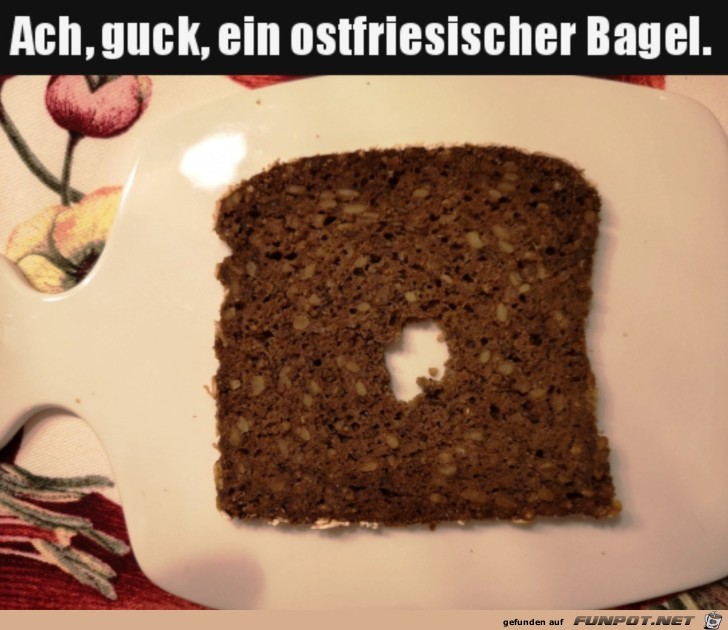 Ein komischer Bagel