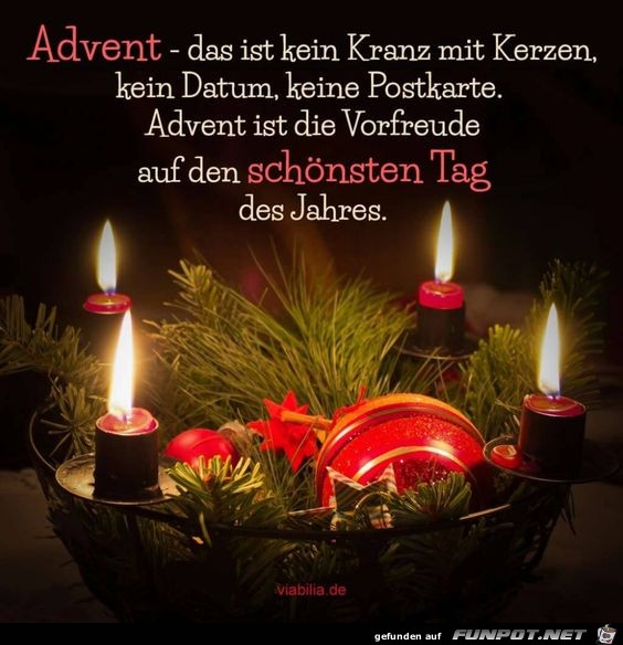 Advent das ist kein Kranz mit Kerzen