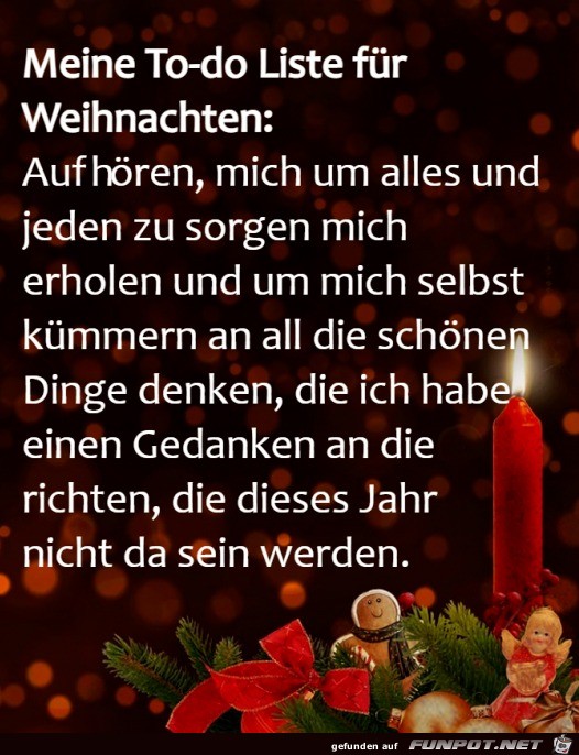 To-do-Liste fr Weihnachten