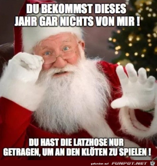 Da ist der Weihnachtsmann knallhart