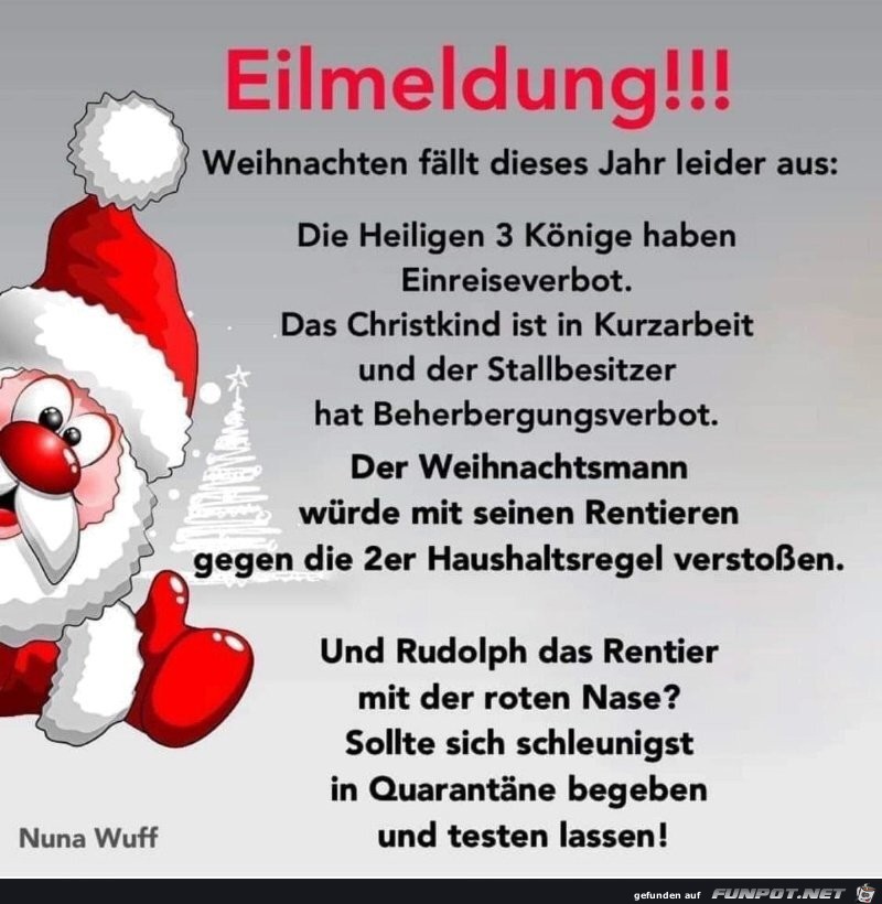 Weihnachten faellt aus