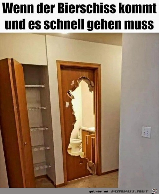 Es musste schnell gehen