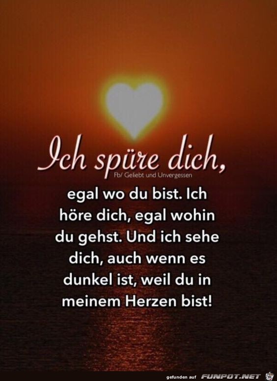 Ich spuere dich