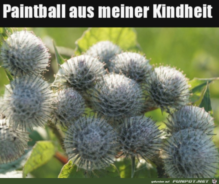 Paintball der Kindheit