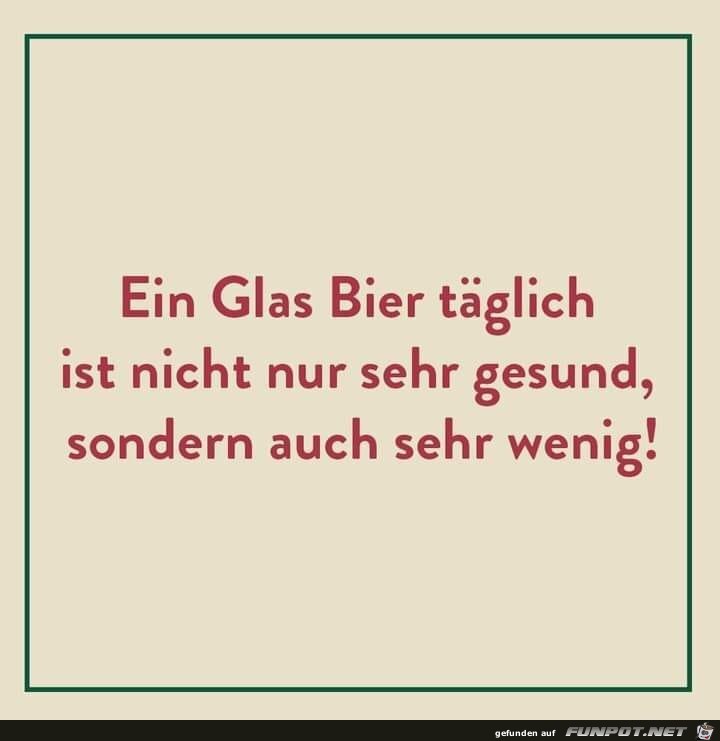 Ein Glas Bier