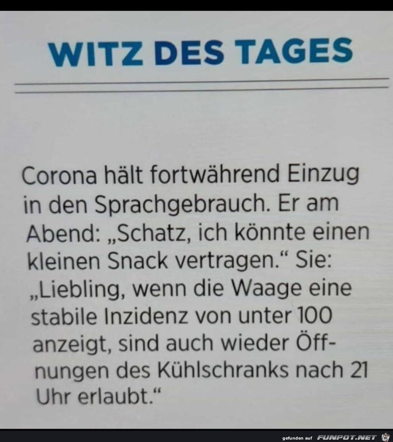 Witz des Tages