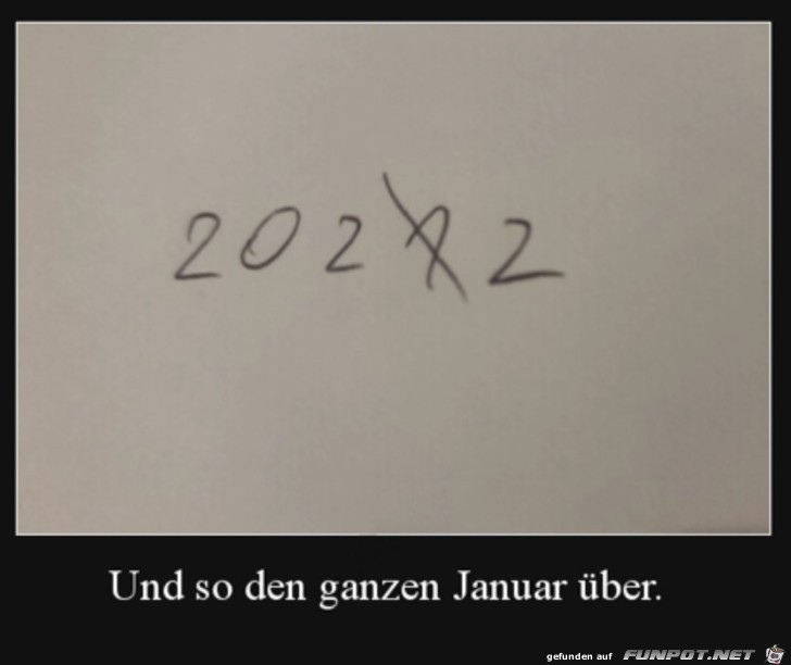 Das geht im Januar immer so