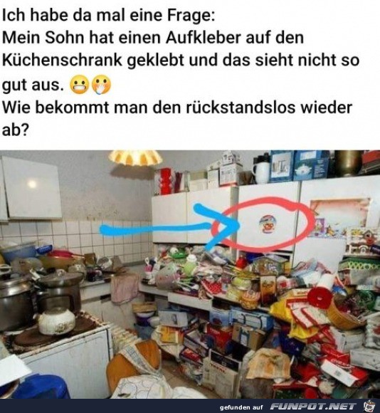 Der Kleber ist das Problem