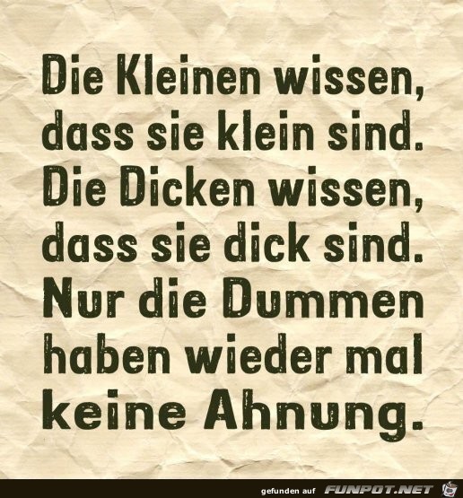 keine Ahnung