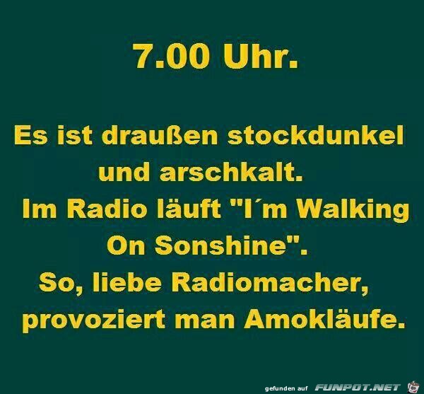 7.00 Uhr