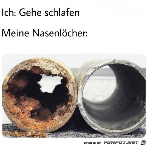 Beim Schlafen gehen