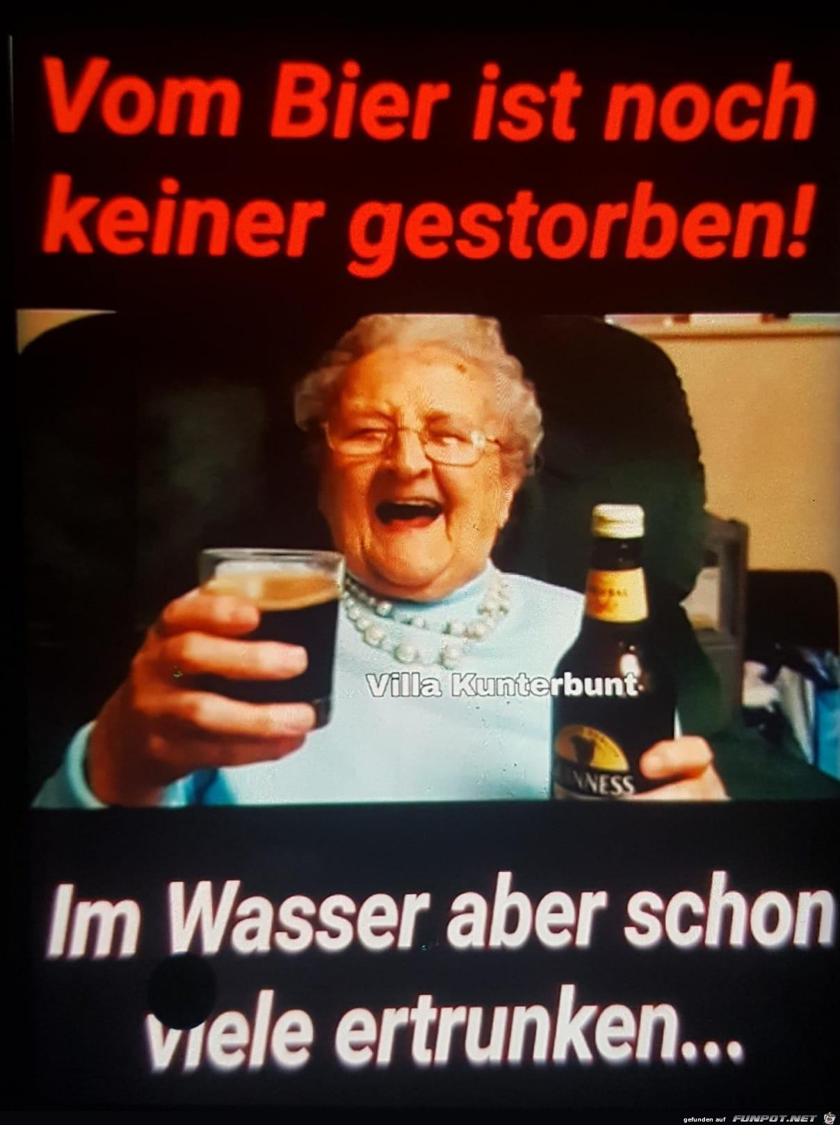 Bier und Wasser