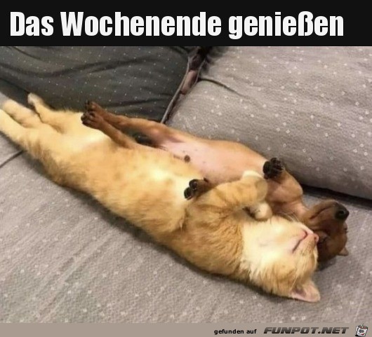 Wochenende genieen