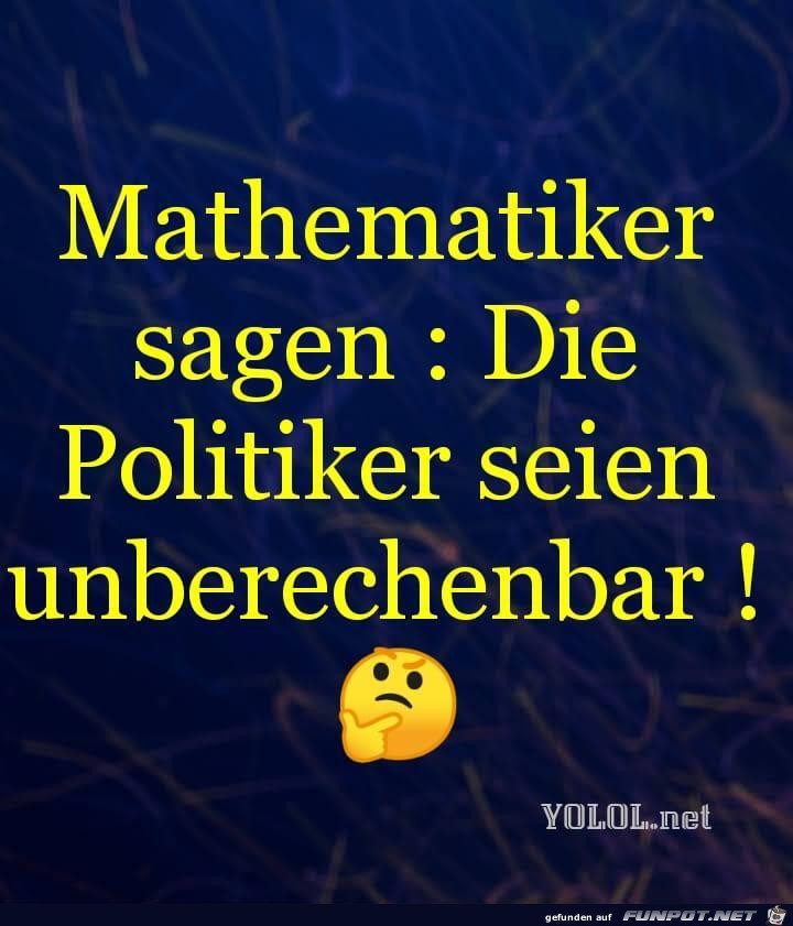 Mathematiker sagen