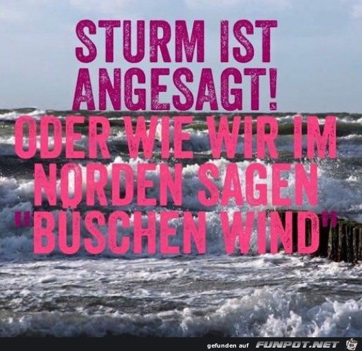 Sturm ist angesagt