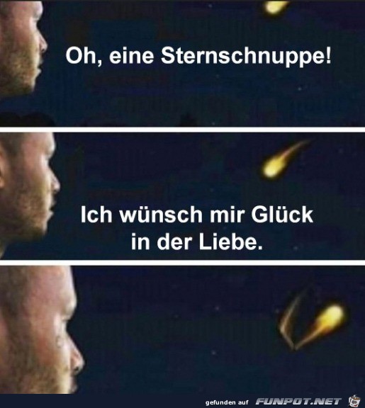 Sternschnuppe dreht um