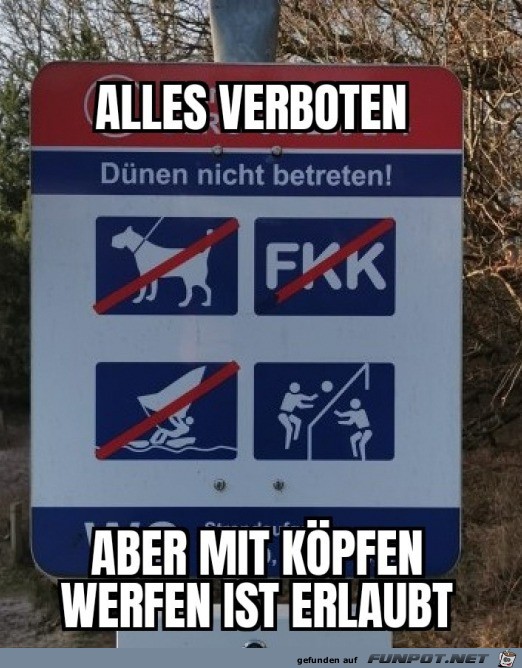 Alles verboten