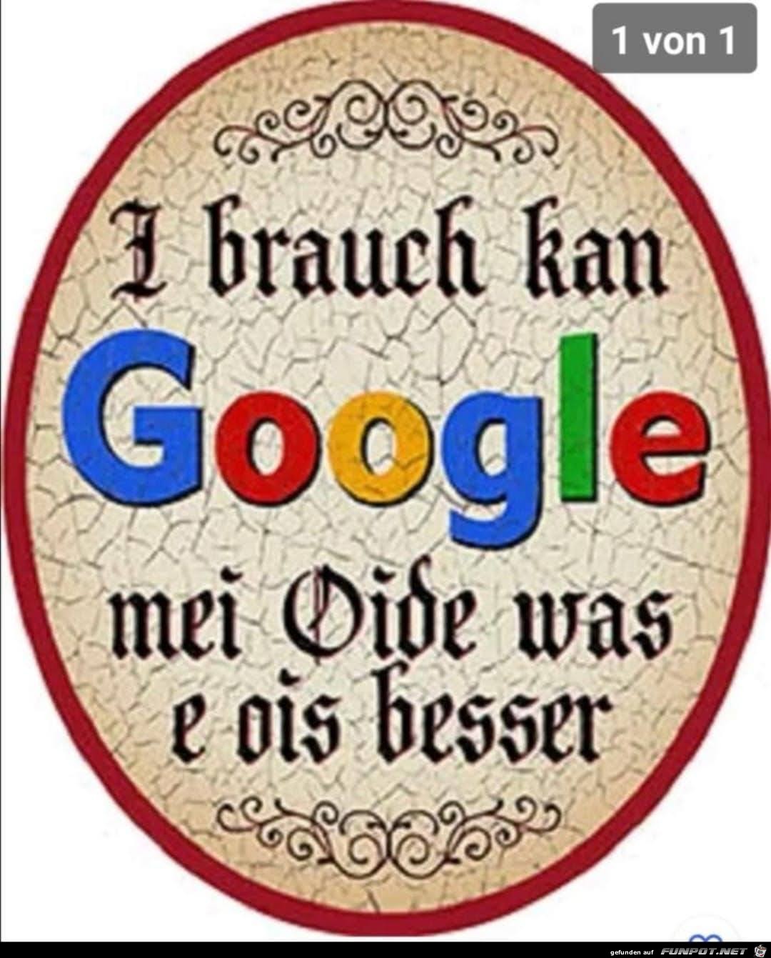 Ich brauche kein Google meine Frau weiss alles besser