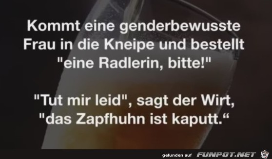 kommt eine genderbewusste Frau