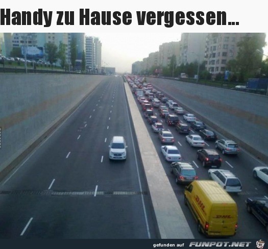 Handy vergessen