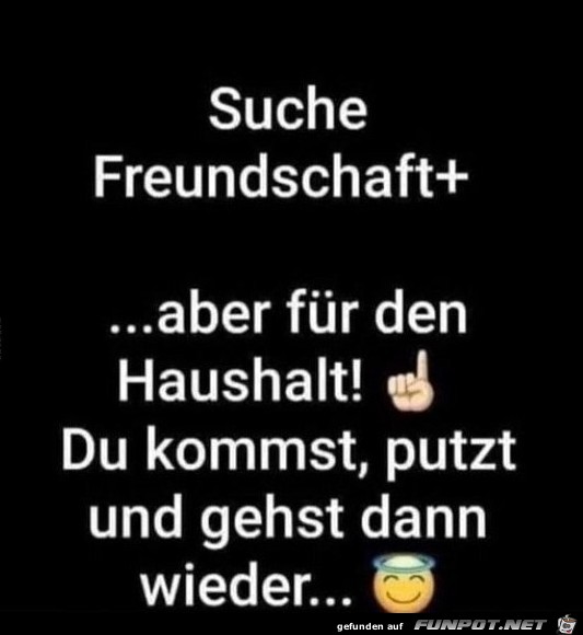 Suche Freundschaft