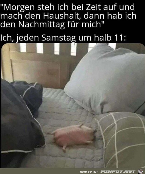 Ich am Samstag