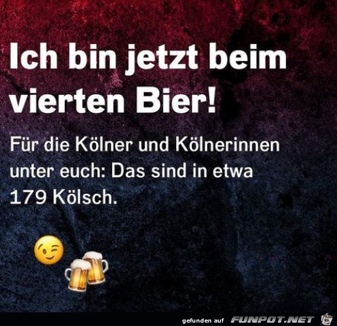 Das vierte Bier