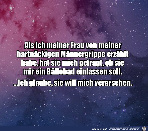 Männergrippe Männergrippe