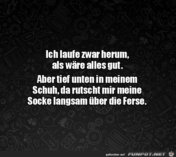 Socke rutscht