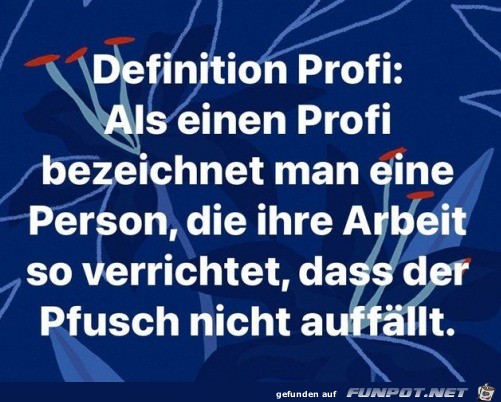 Der Profi