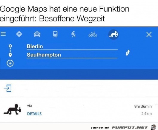Neue Funktion in Maps
