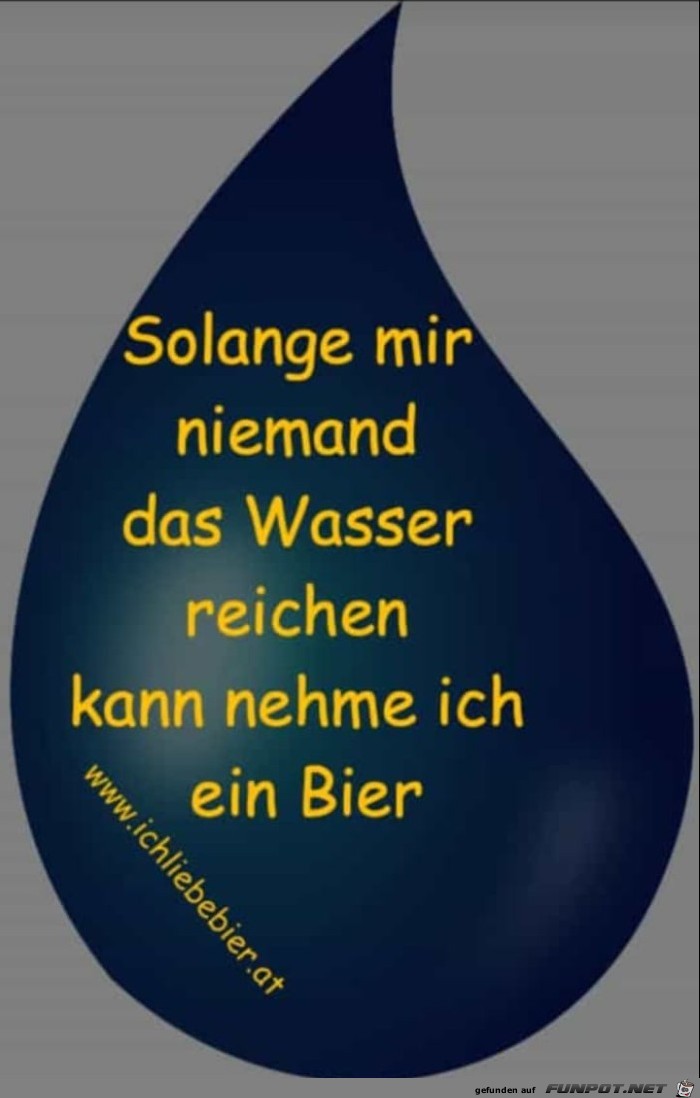 Wasser reichen