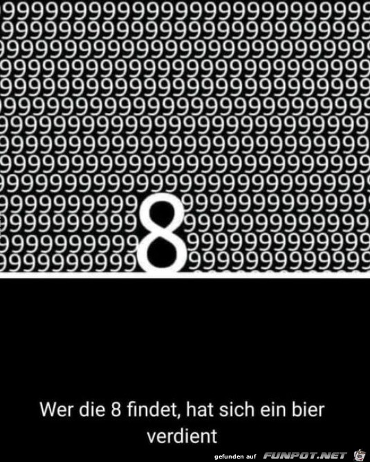 Finde die 8