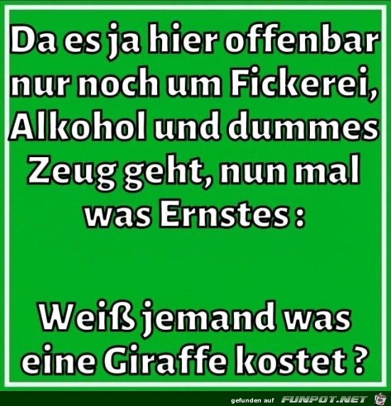 Was Ernstes