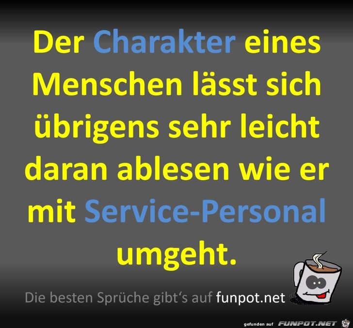 Charakter eines Menschen